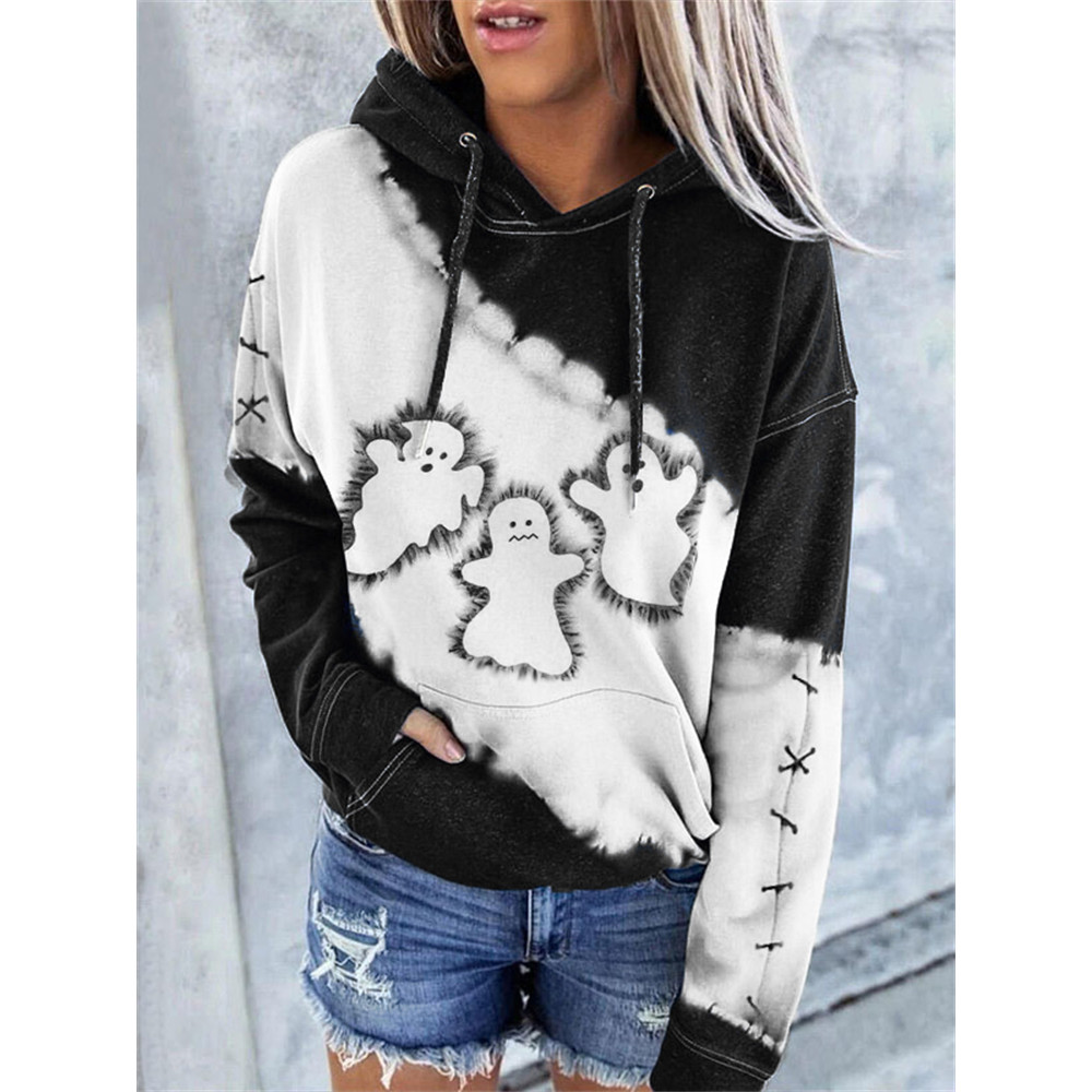 Halloween Lovely Ghosts Tie Dye Hoodie