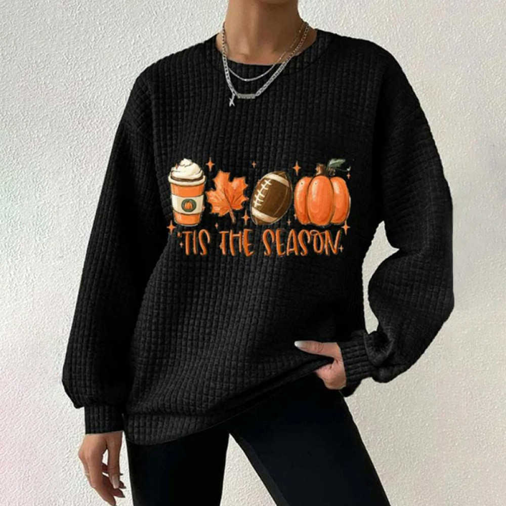 Halloween Pattern Comfortable Casual Round Neck Sweatshirt