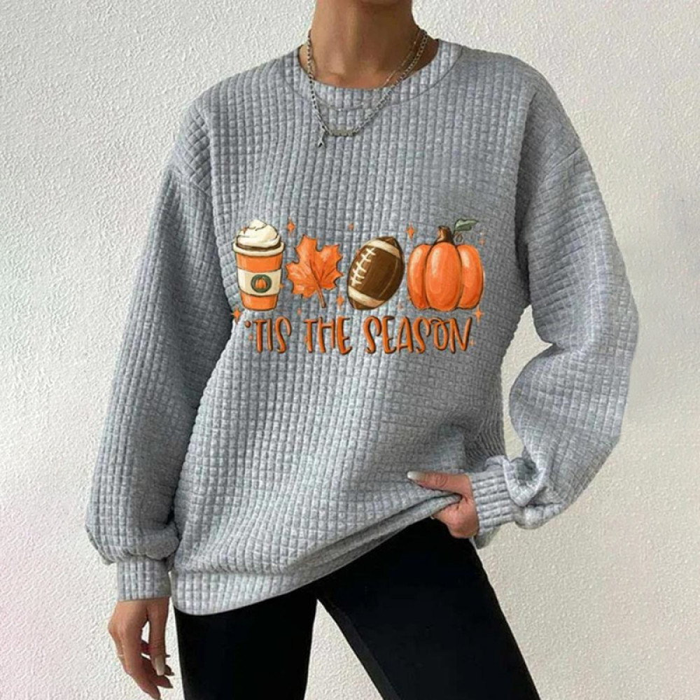 Halloween Pattern Comfortable Casual Round Neck Sweatshirt
