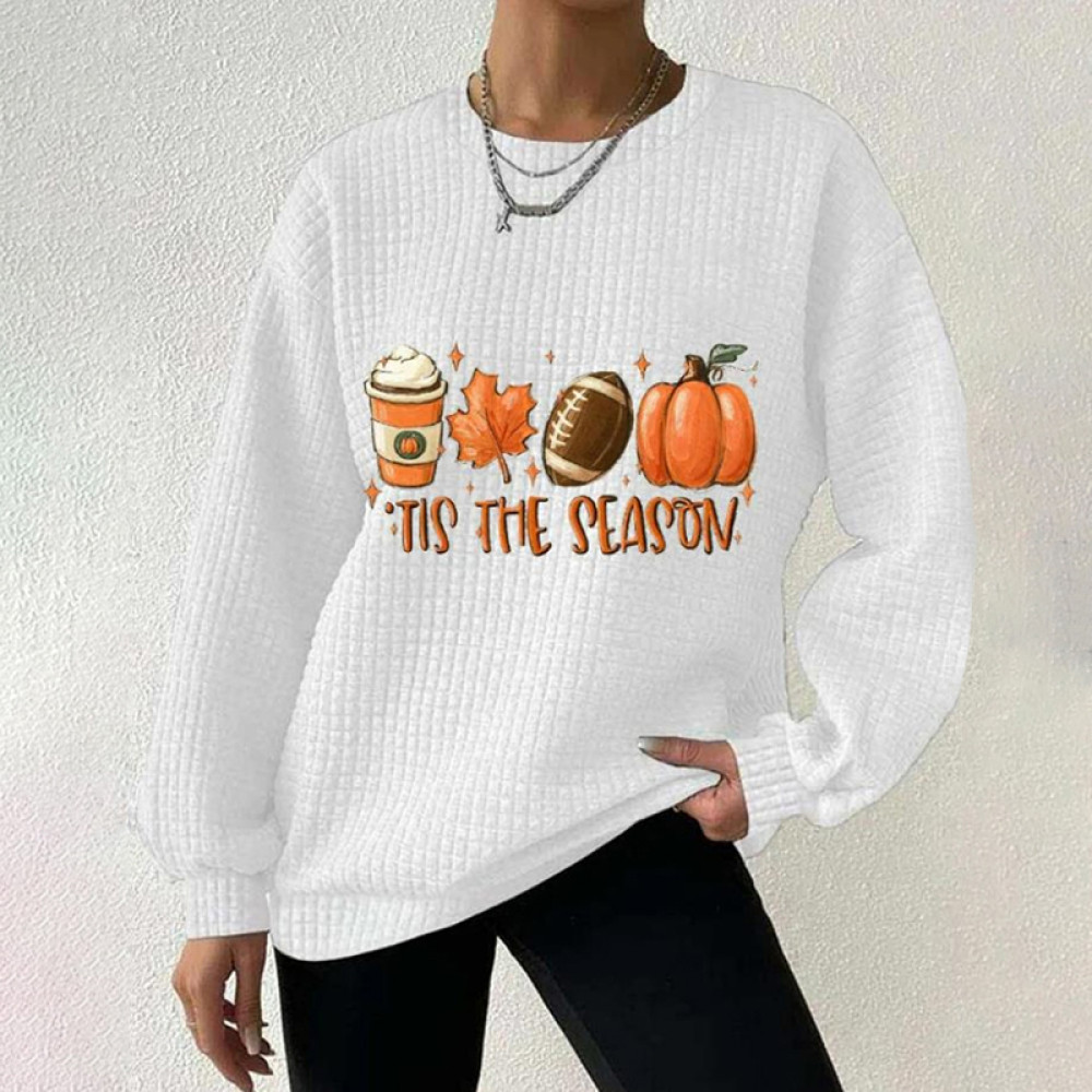 Halloween Pattern Comfortable Casual Round Neck Sweatshirt