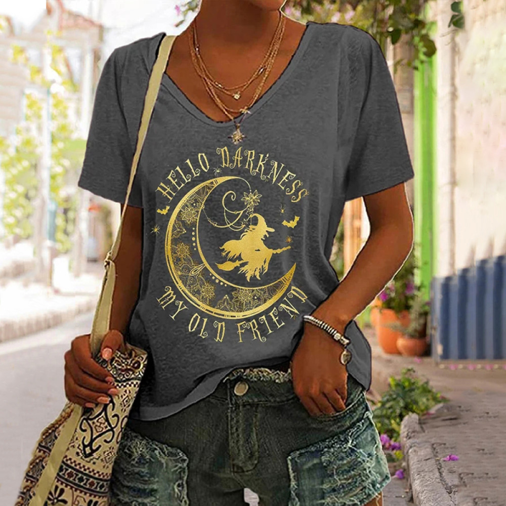 Hello Darkness My Old Friend Witch T-Shirt