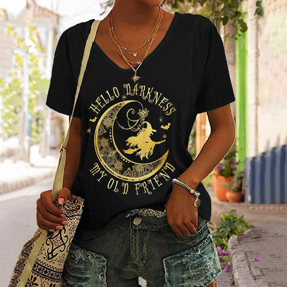 Hello Darkness My Old Friend Witch T-Shirt