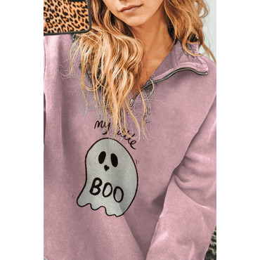 My Little Boo Print Sweatshirt