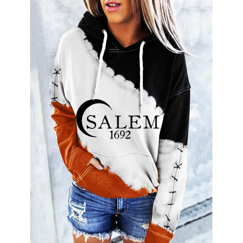 Salem 1692 Halloween Witch Tie Dye Hoodie