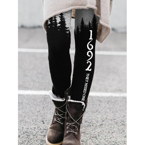Salem 1692 They Missed One Dark Forest Comfy Leggings