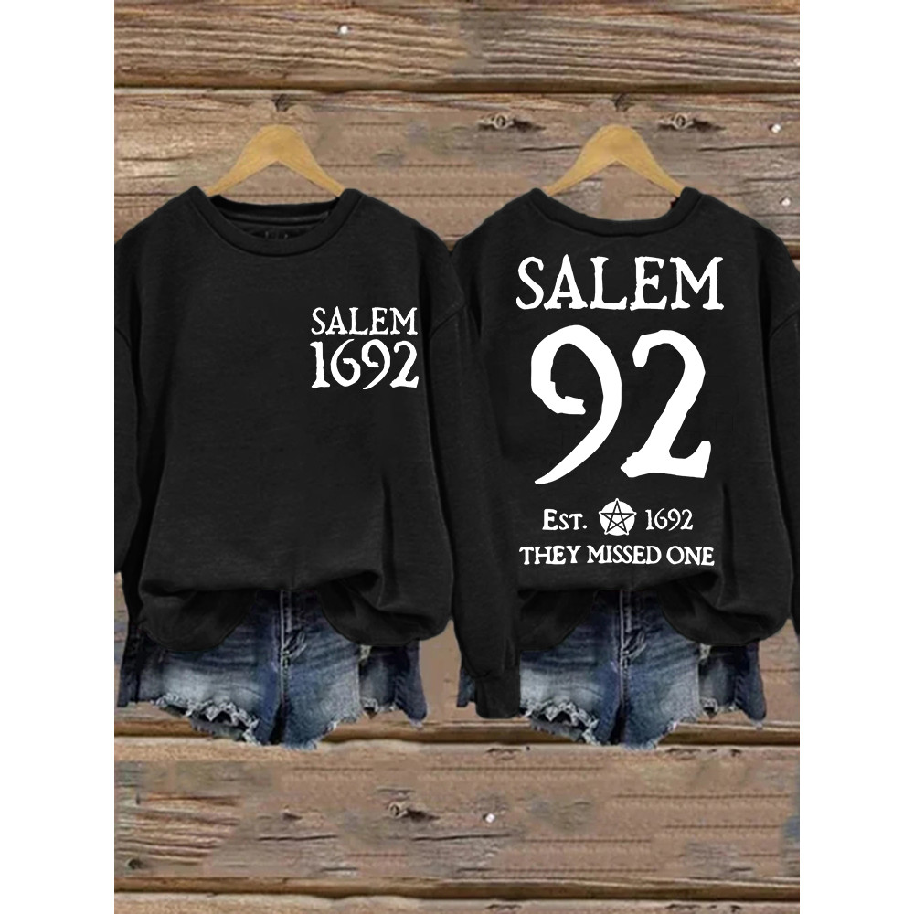 Salem 1692 They Missed One Washed Sweatshirt