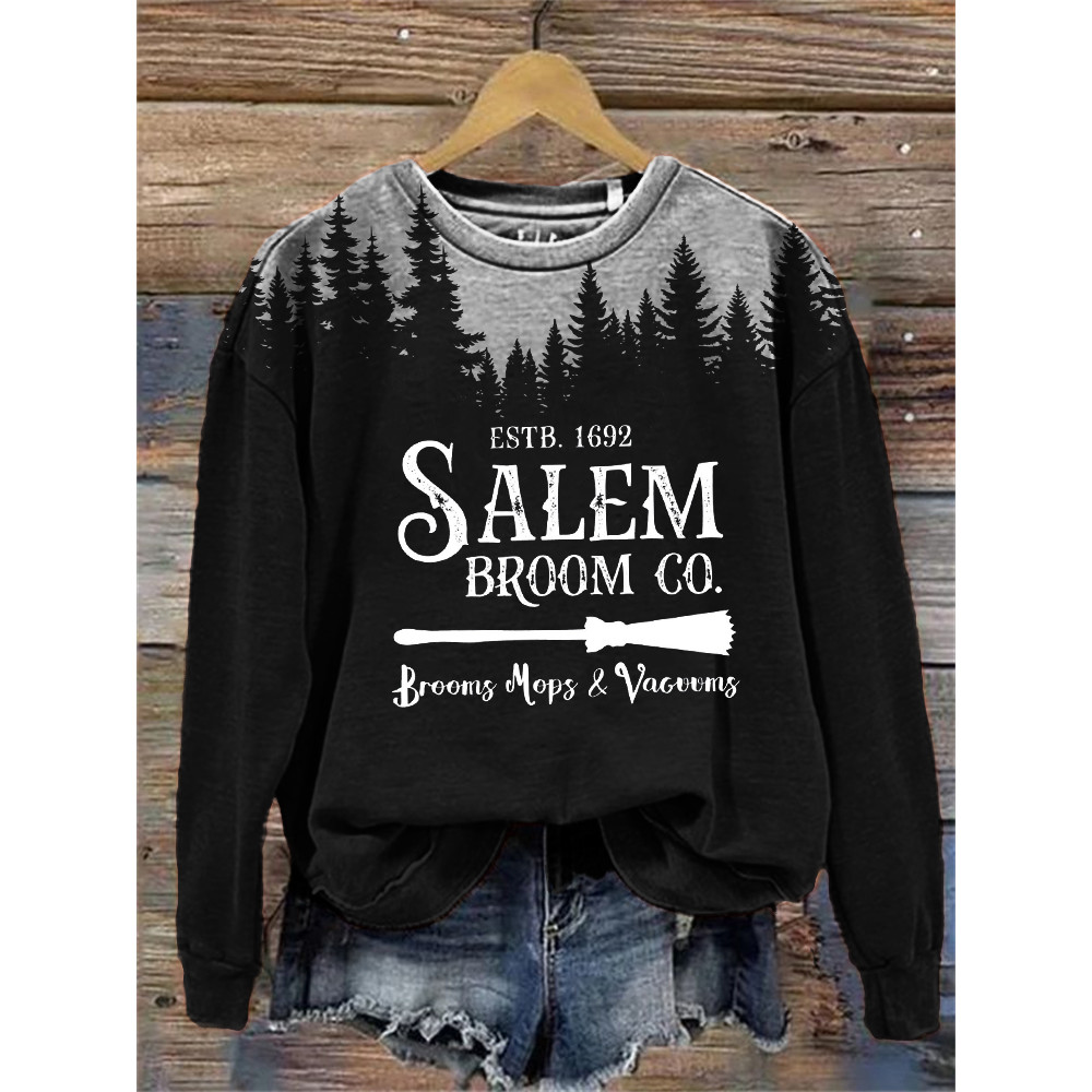 Salem Broom Co Dark Forest Contrast Washed Sweatshirt