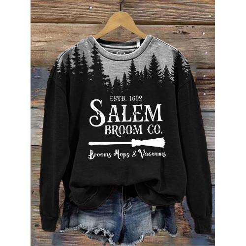 Salem Broom Co Dark Forest Contrast Washed Sweatshirt