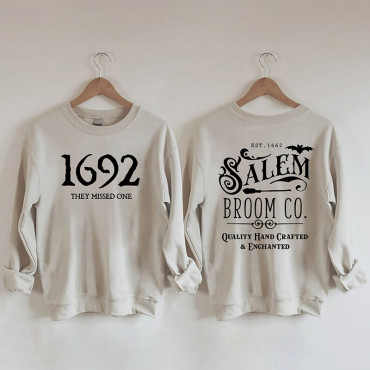 Salem Broom Co Halloween Sweatshirt