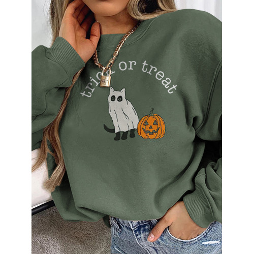 Trick Or Treat Cat Sweatshirt