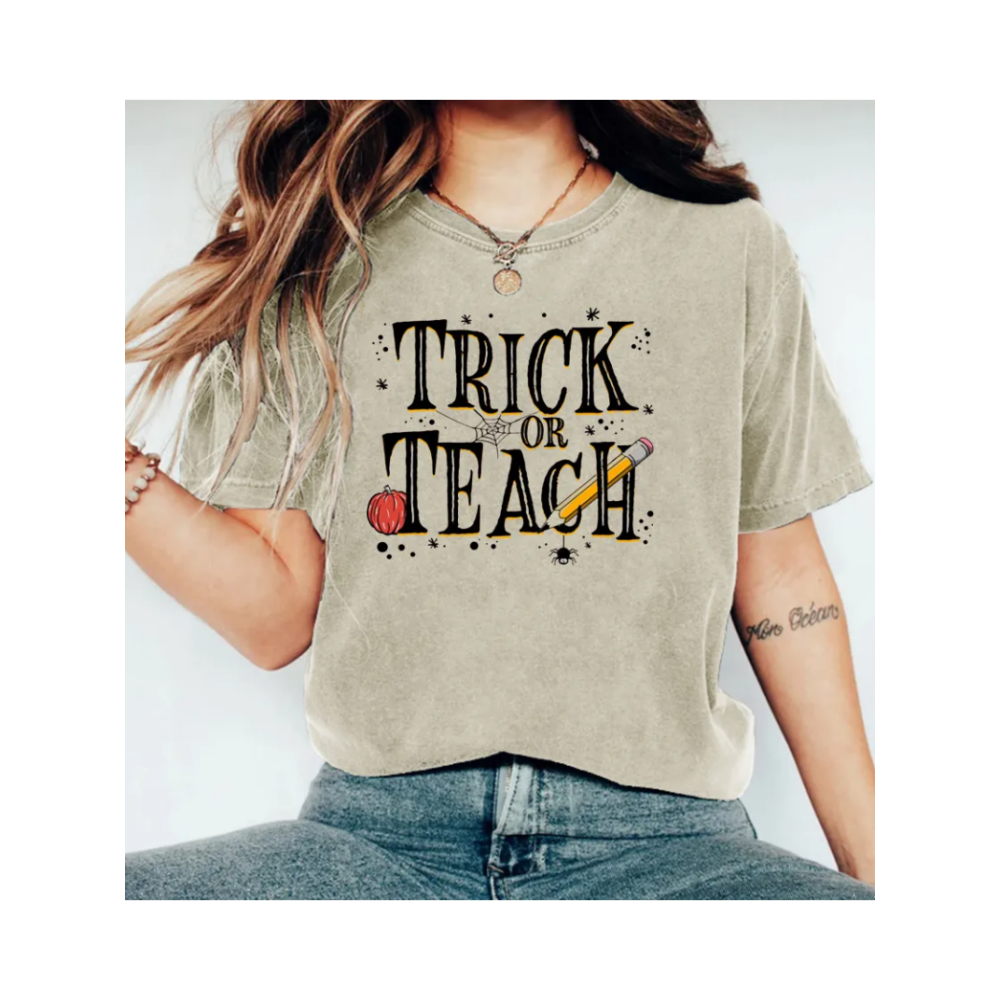 Trick or Teach Crew Neck T-shirt