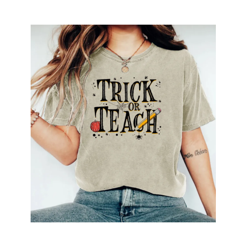 Trick or Teach Crew Neck T-shirt