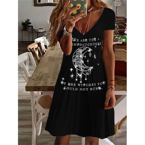 We Are the Granddaughters of the Witches You Could Not Burn Glitter Midi Dress