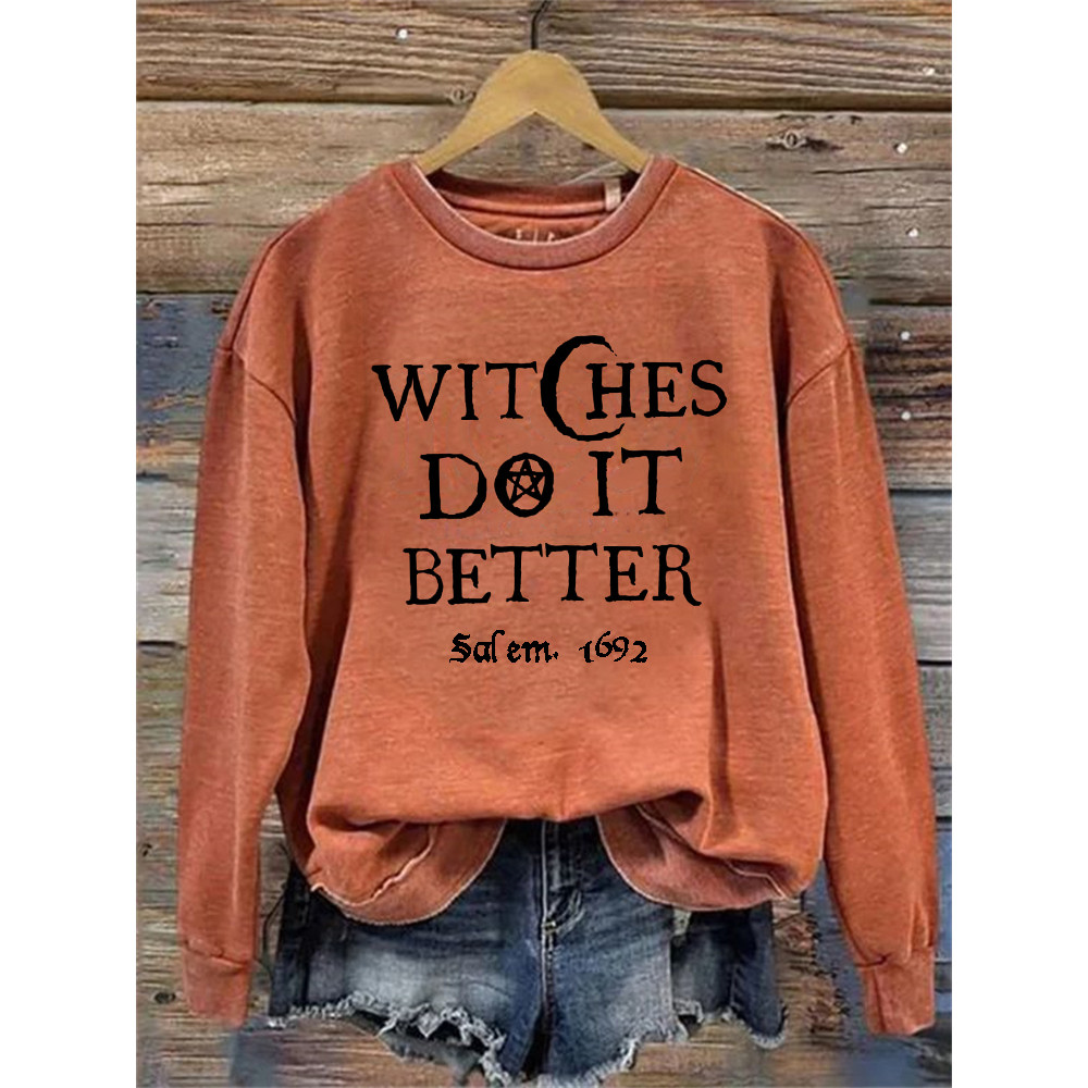 Witches Do It Better Salem 1692 Washed Sweatshirt
