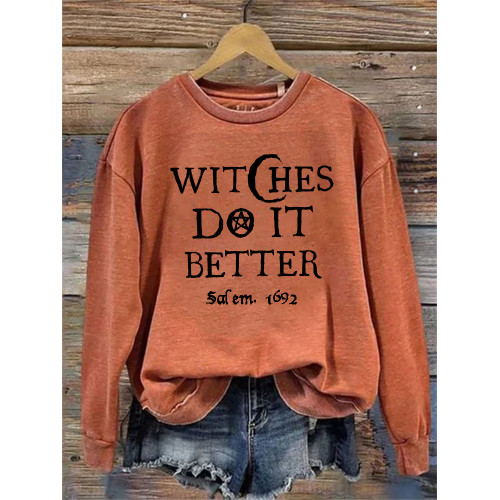 Witches Do It Better Salem 1692 Washed Sweatshirt