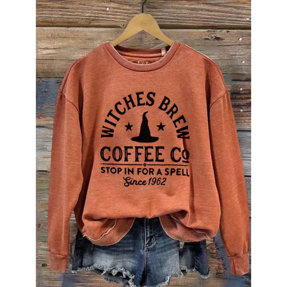 Women's Casual Print Long Sleeve Sweatshirt