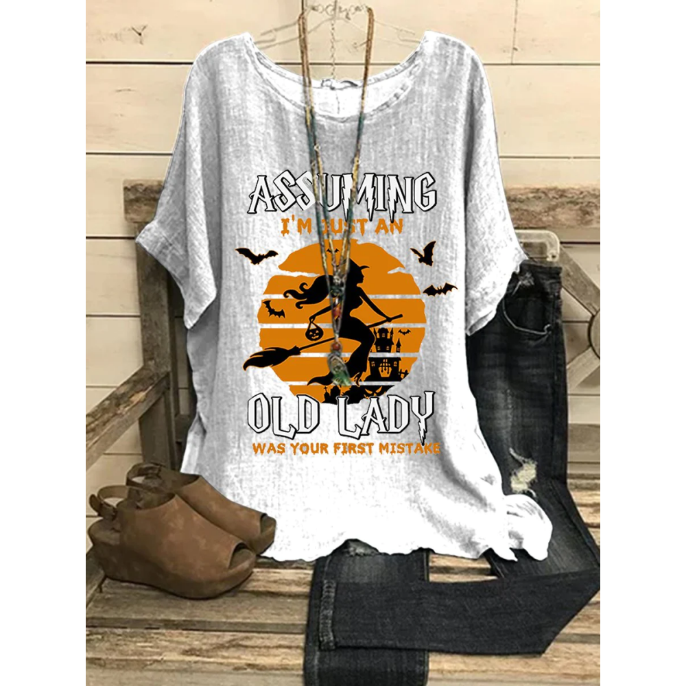 Women's Halloween Loose Casual Tops