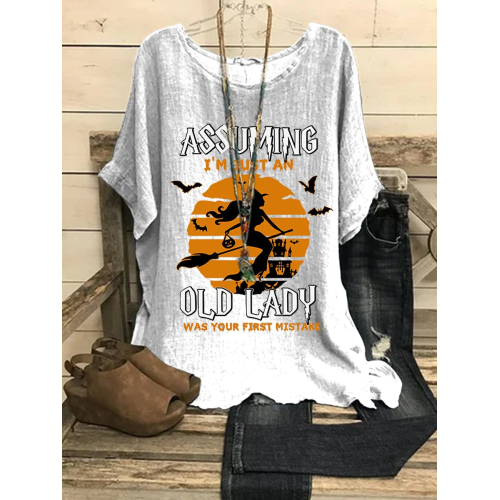 Women's Halloween Loose Casual Tops