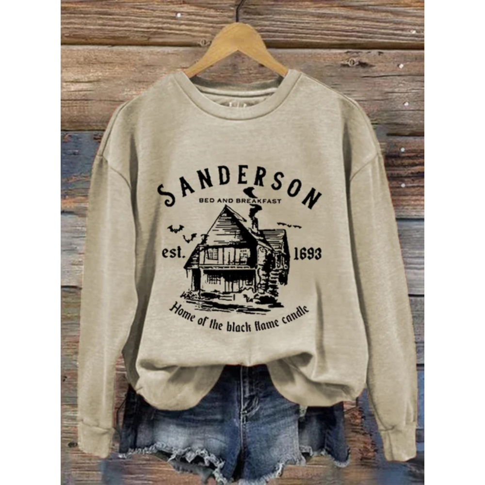Women's Sanderson Witch Museum Halloween Casual Sweatshirt