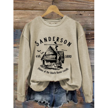 Women's Sanderson Witch Museum Halloween Casual Sweatshirt