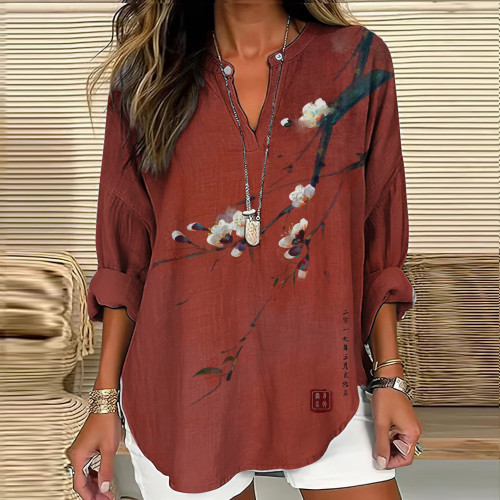 Casual Elegant Floral Pattern Women'S Top