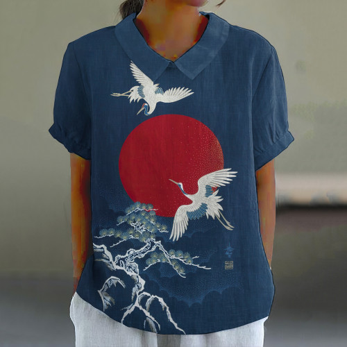 Casual Sunshine Print Women'S T-Shirt