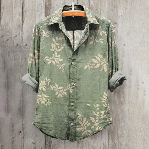 Japanese Art Print Casual Shirt