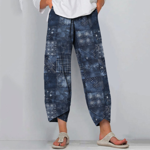 Japanese Art Sashimi Printed Casual Pants