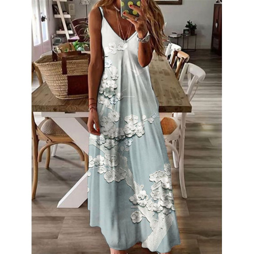 Japanese Embossed Floral Maxi Dress