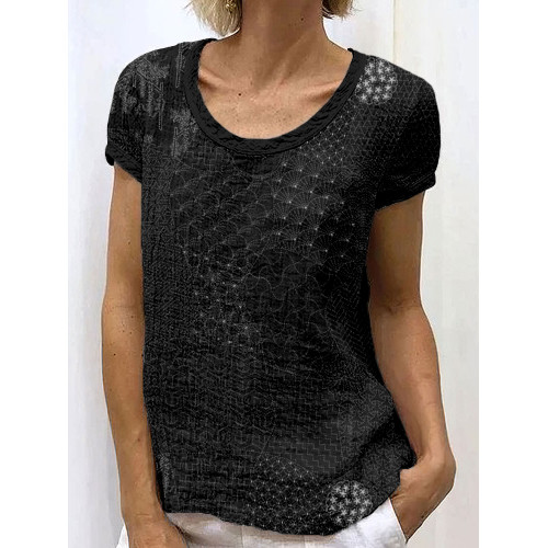 Japanese Traditional Sashiko Art Crew Neck Cozy Shirt