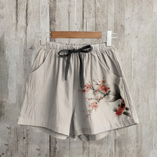 Women's Ink And Wash Loose Casual Pants