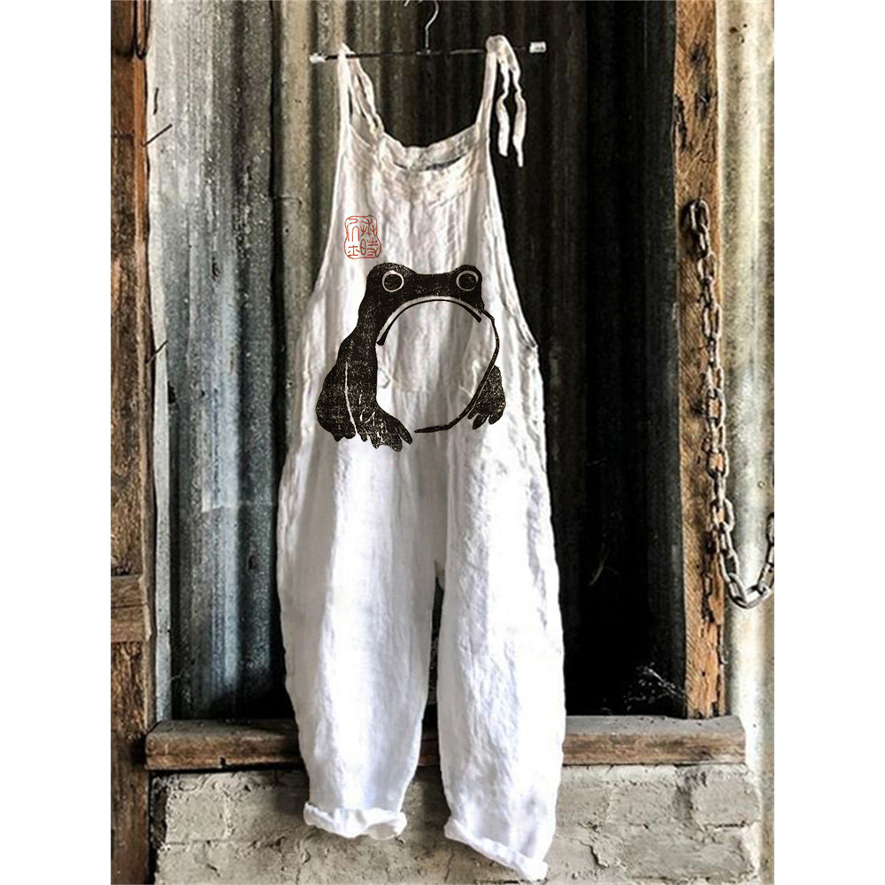 Frog Ancient Japanese Art Vintage Jumpsuit