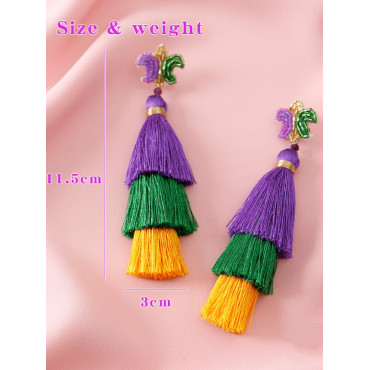 Bohemian Flower Tassel Earrings