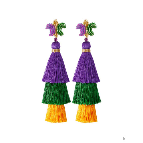 Bohemian Flower Tassel Earrings