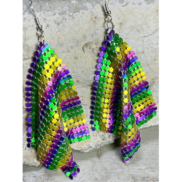 Fashion Mardi Gras Earrings