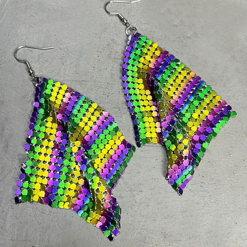 Fashion Mardi Gras Earrings
