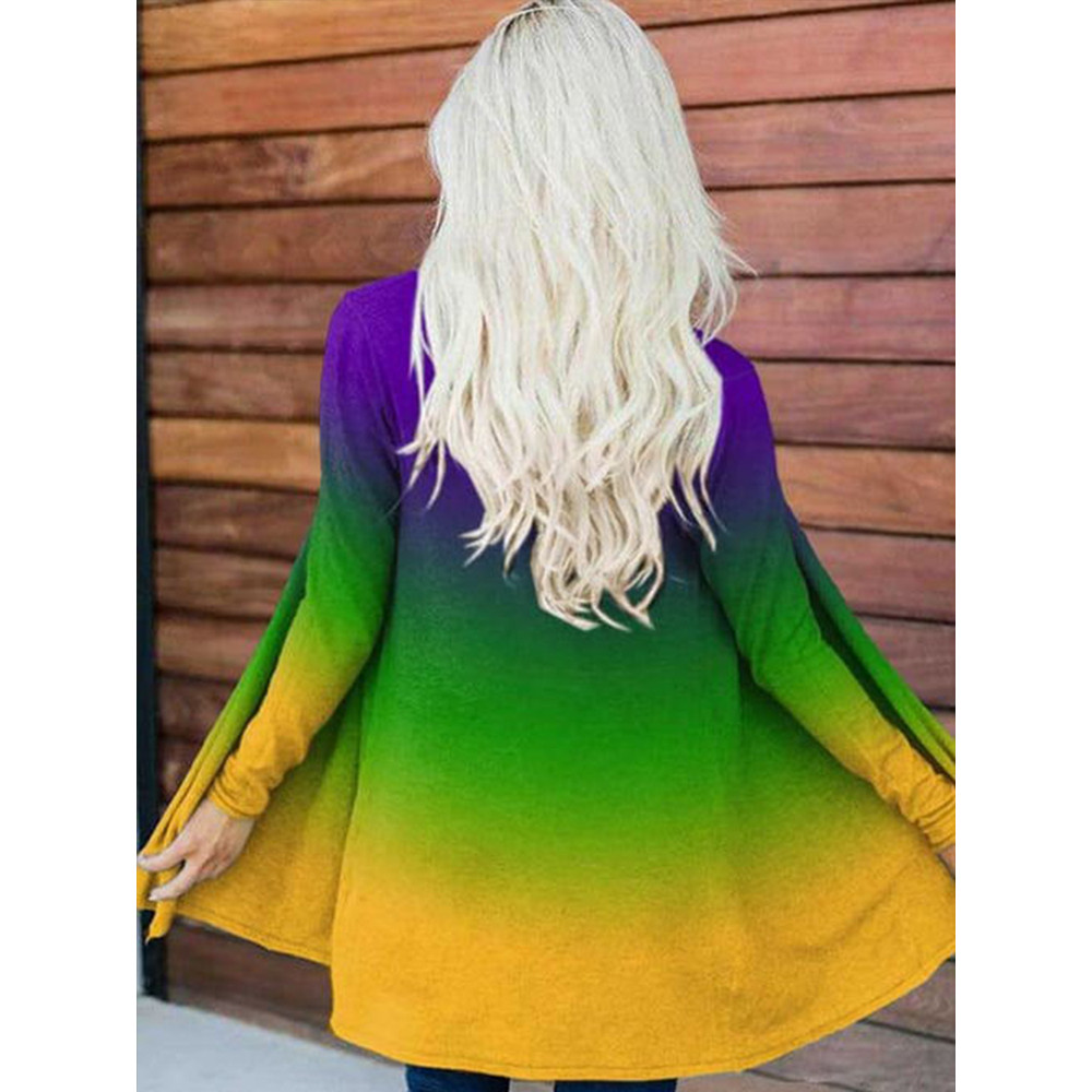 Mardi Gras Casual Cozy Cardigan