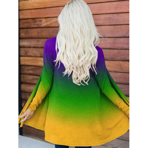 Mardi Gras Casual Cozy Cardigan
