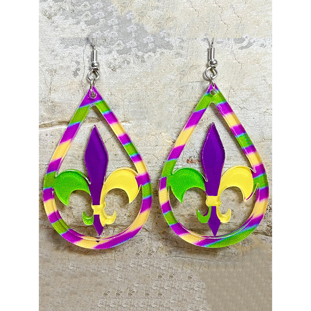 Mardi Gras Casual Earrings