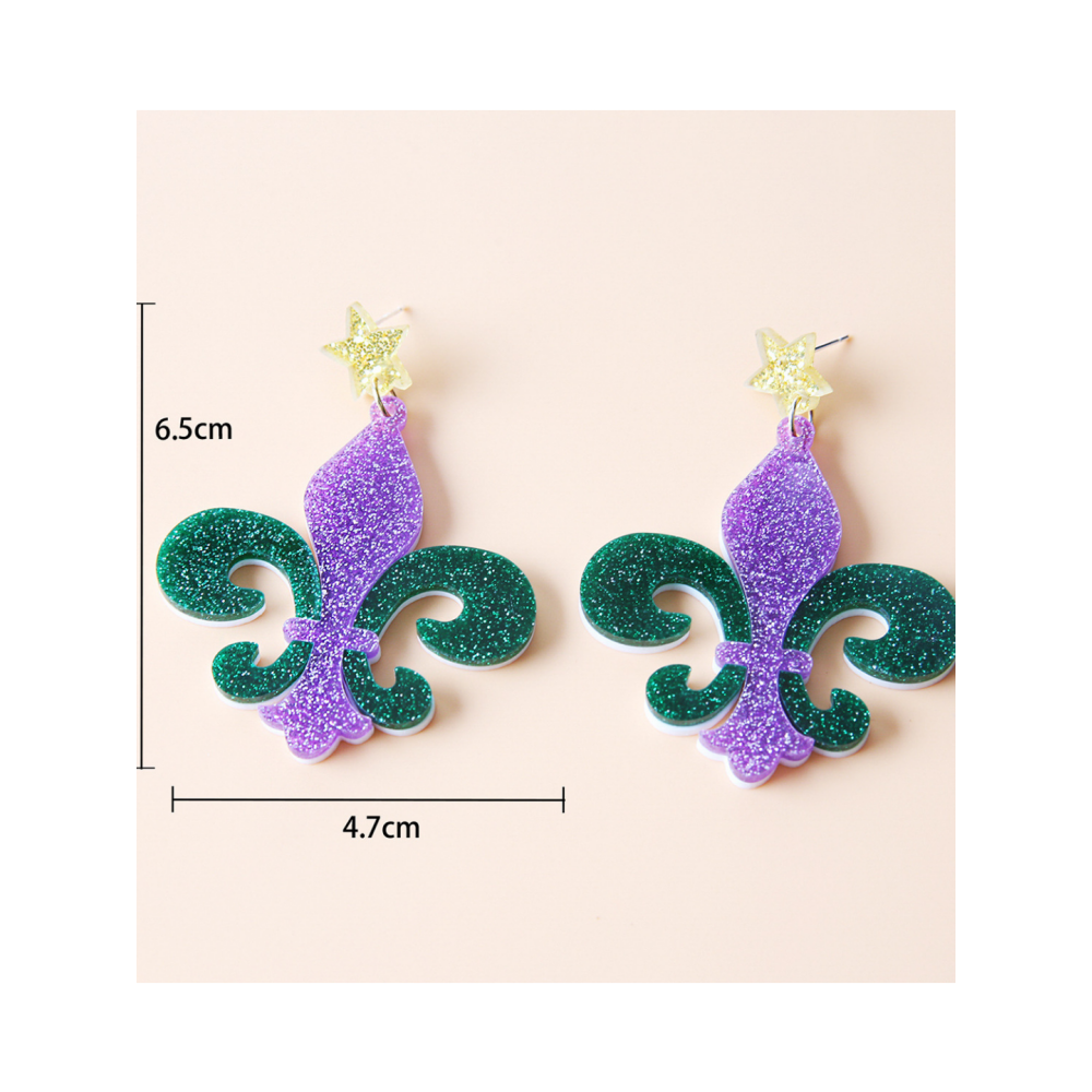 Tri Color Carnival Earrings