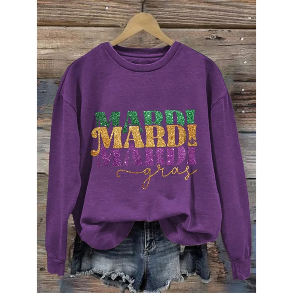Vintage Mardi Gras Louisiana Carnival Sweatshirt