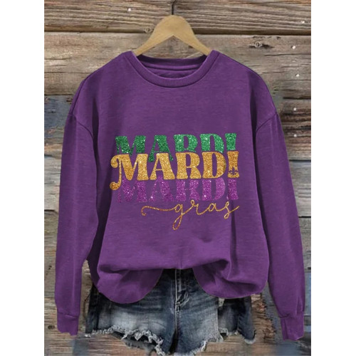 Vintage Mardi Gras Louisiana Carnival Sweatshirt