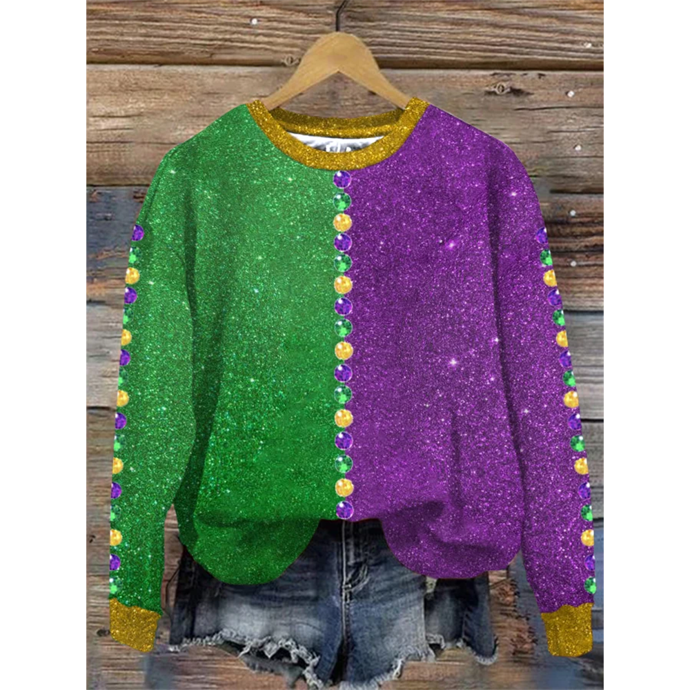Women's Carnival Print Sweatshirt ​
