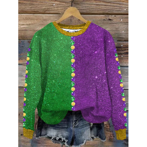 Women's Carnival Print Sweatshirt ​