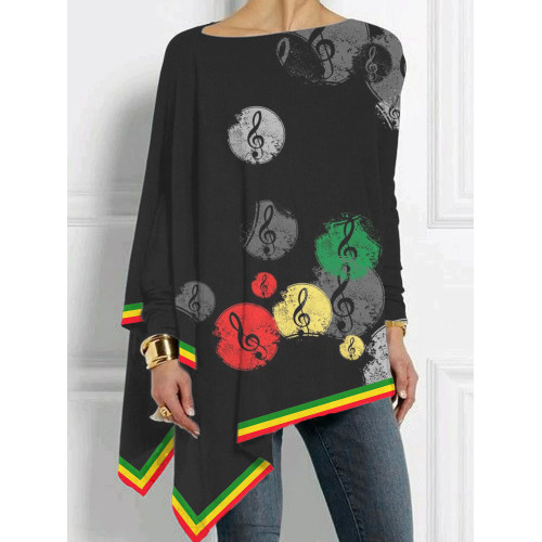 Black Pride Rasta Music Symbol Bat Sleeve T Shirt