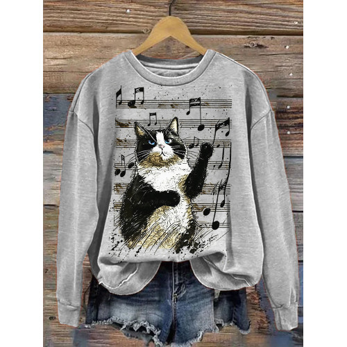 CatIn Sheet Music Sweatshirt