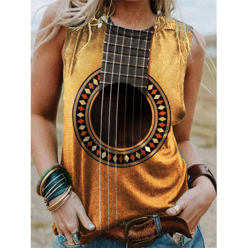 Classic Guitar Inspired Gradient Tank Top