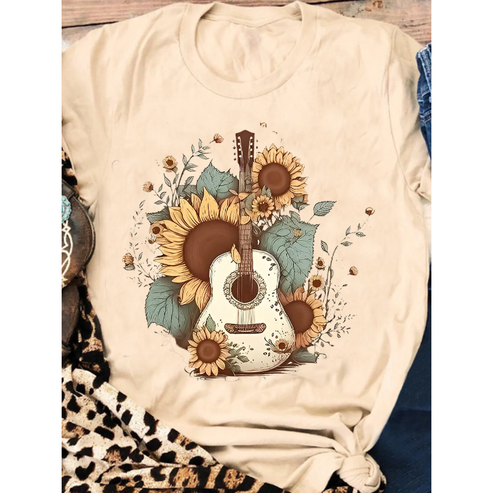 Country Music Print T-shirt
