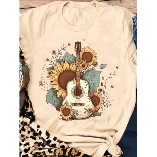 Country Music Print T-shirt