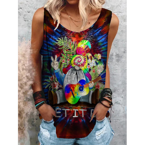 Hippie Dwarfs Music Tank Top